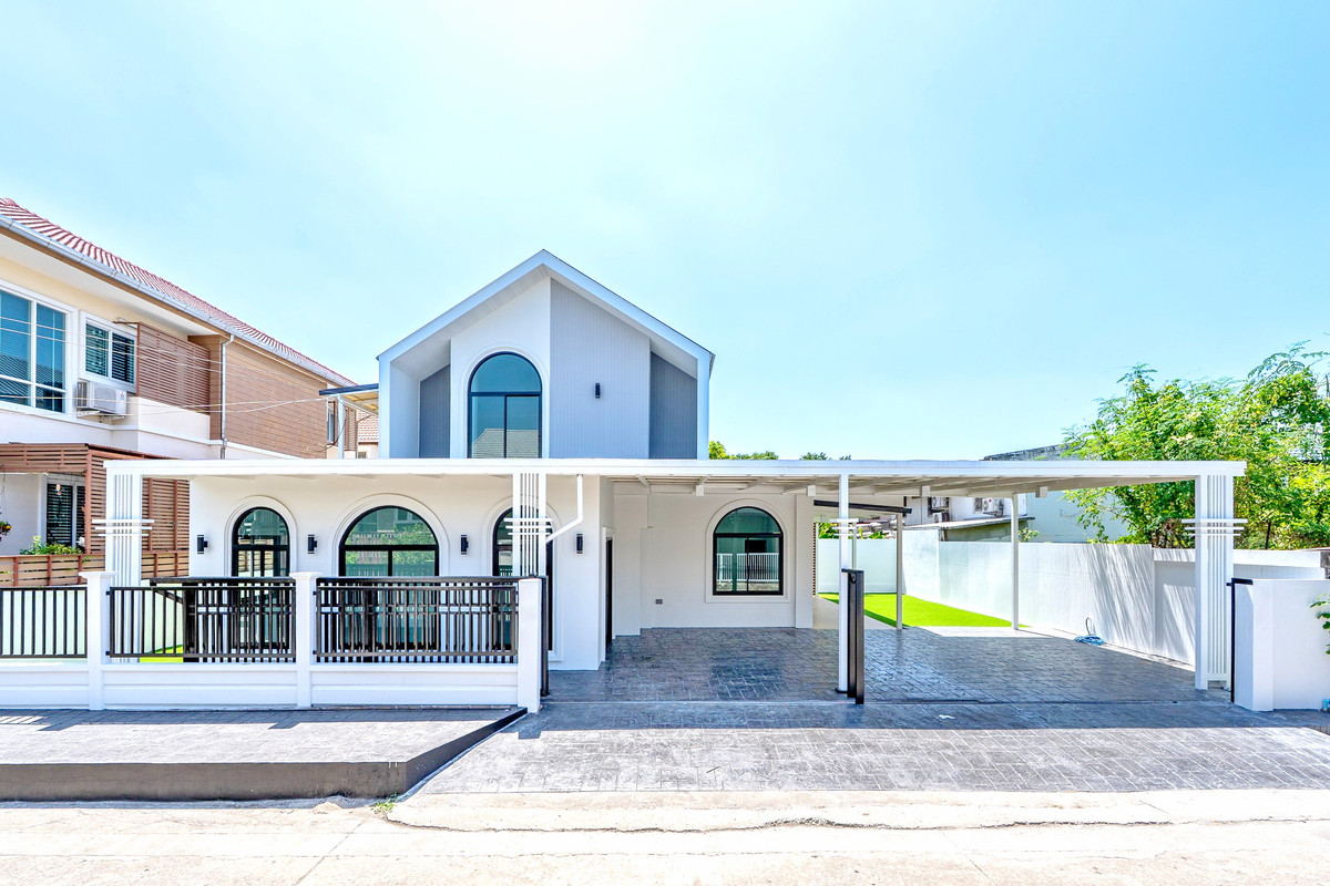 For SaleHouseChaengwatana, Muangthong : H0798♛♚Single house for sale, 4 bedrooms⚝Chaengwattana-Pak Kret♜MRT Srirat∞099-5919653,065-9423251▚Line@sureresidence