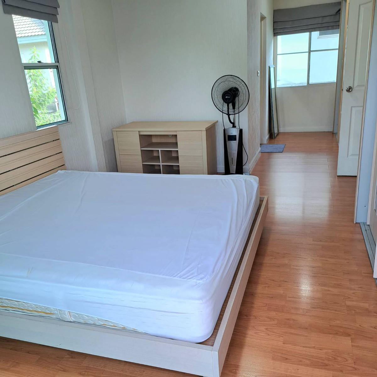 For RentHouseSeri Thai, Ramkhamhaeng Nida : For rent, 67 sq m, 3 bedrooms, 3 bathrooms, 2-story detached house, Manthana, On Nut, Wongwaen, Sukhapiban 2.