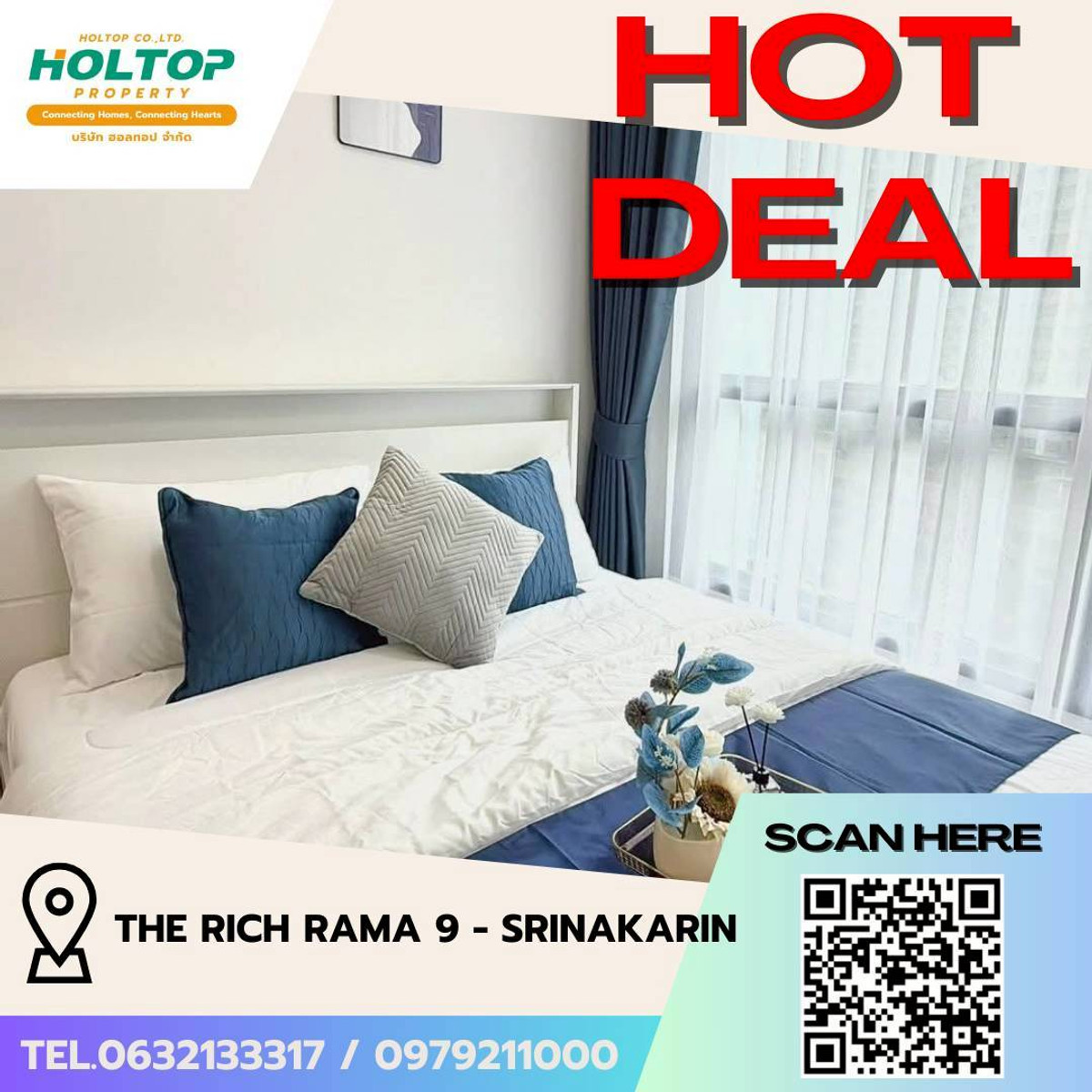 For RentCondoPattanakan, Srinakarin : #L093 🎉 160369 Condo for rent The Rich Rama 9 - Srinakarin  