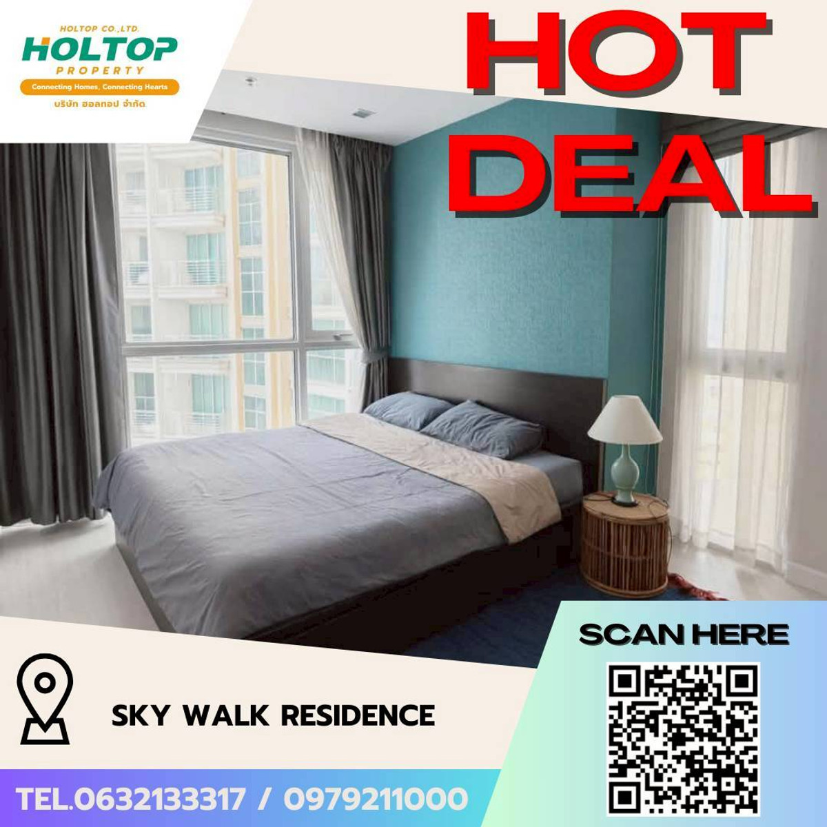 ให้เช่าคอนโดอ่อนนุช อุดมสุข : #L087🎉 160369 คอนโดให้เช่า สกาย วอร์ค เรสซิเดนซ์