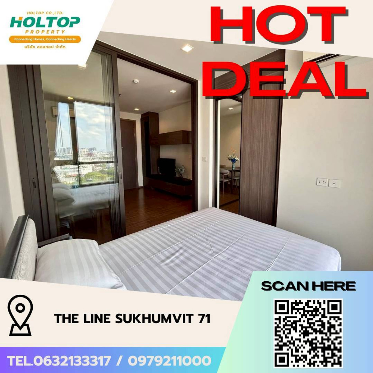 For RentCondoOnnut, Udomsuk : #L091🎉160369 Condo for rent The Line Sukhumvit 71  