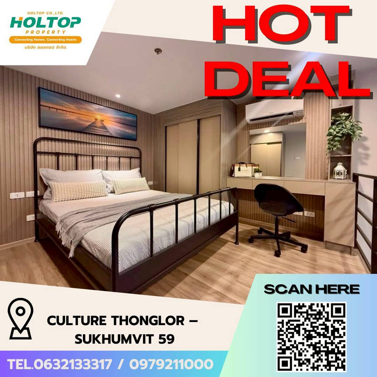 For RentCondoSukhumvit, Asoke, Thonglor : #L096 🎉 160369 Condo for rent Culture Thonglor – Sukhumvit 59  