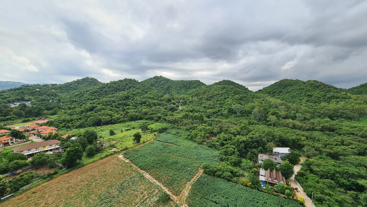 CondoSriracha Laem Chabang Ban Bueng : Condo for sale/rent, sea view + city and mountain view, high floor, KnightsBridge The Ocean Sriracha