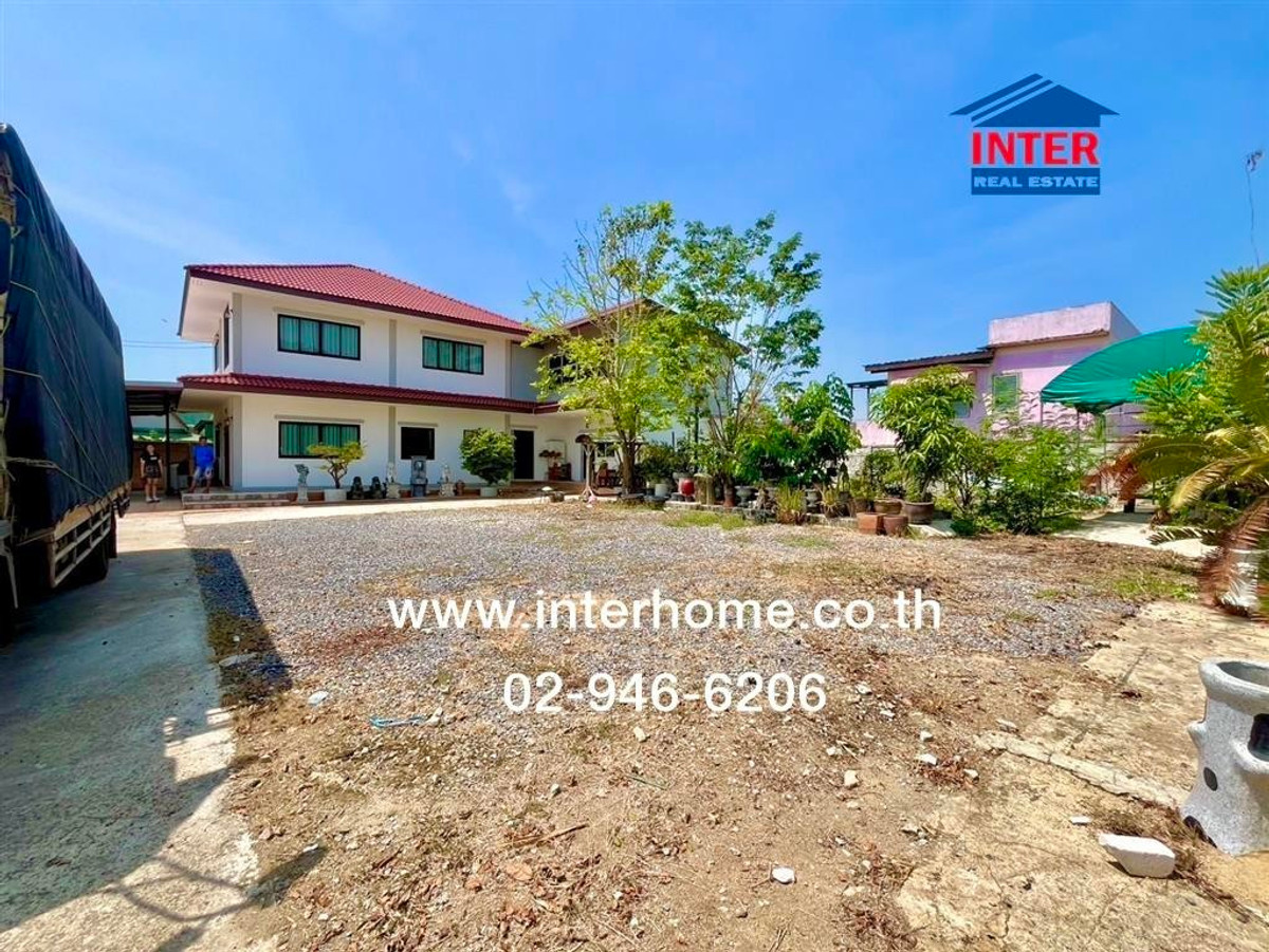 For SaleHousePathum Thani,Rangsit, Thammasat : Single house + land, 2 floors, 200 sq m. Single house + land. Soi Sawai Pracharat 14 Phra Ong Chao Sai Khlong 4 Road, Lam Luk Ka, Pathum Thani