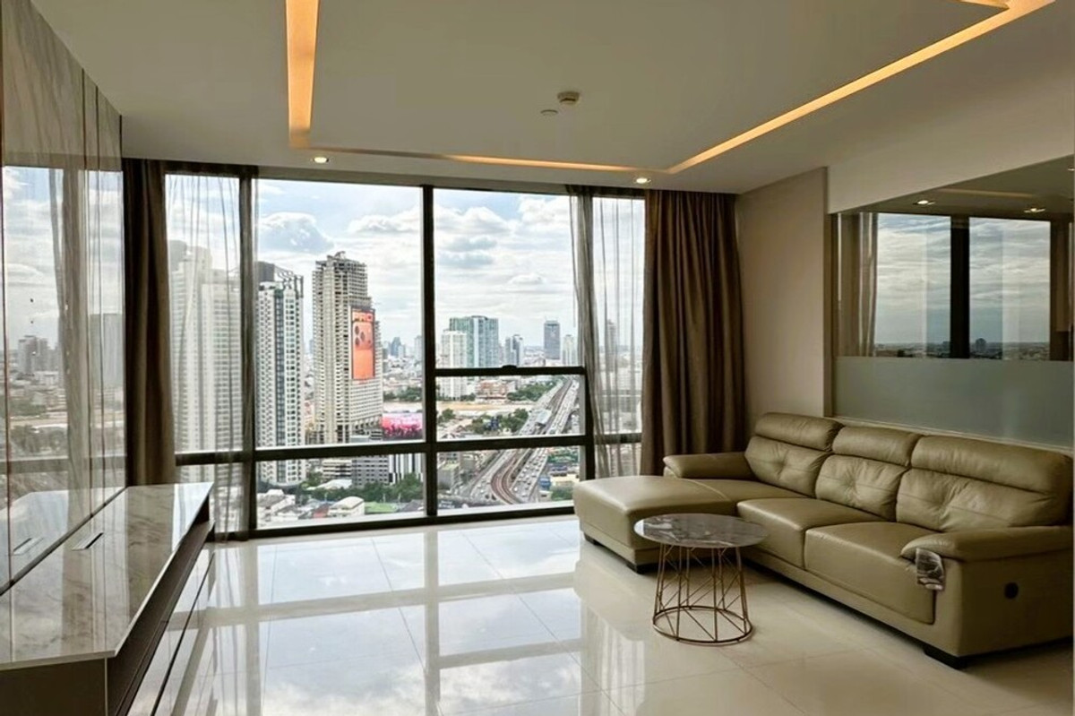 For RentCondoSathorn, Narathiwat : 🔥 For Rent !! The Bangkok Sathorn, 2 bedroom,2 bathroom, city view, high floor 26++, large room !! 🔥 Code C20221201547 furnished, ready to move in 📣📣