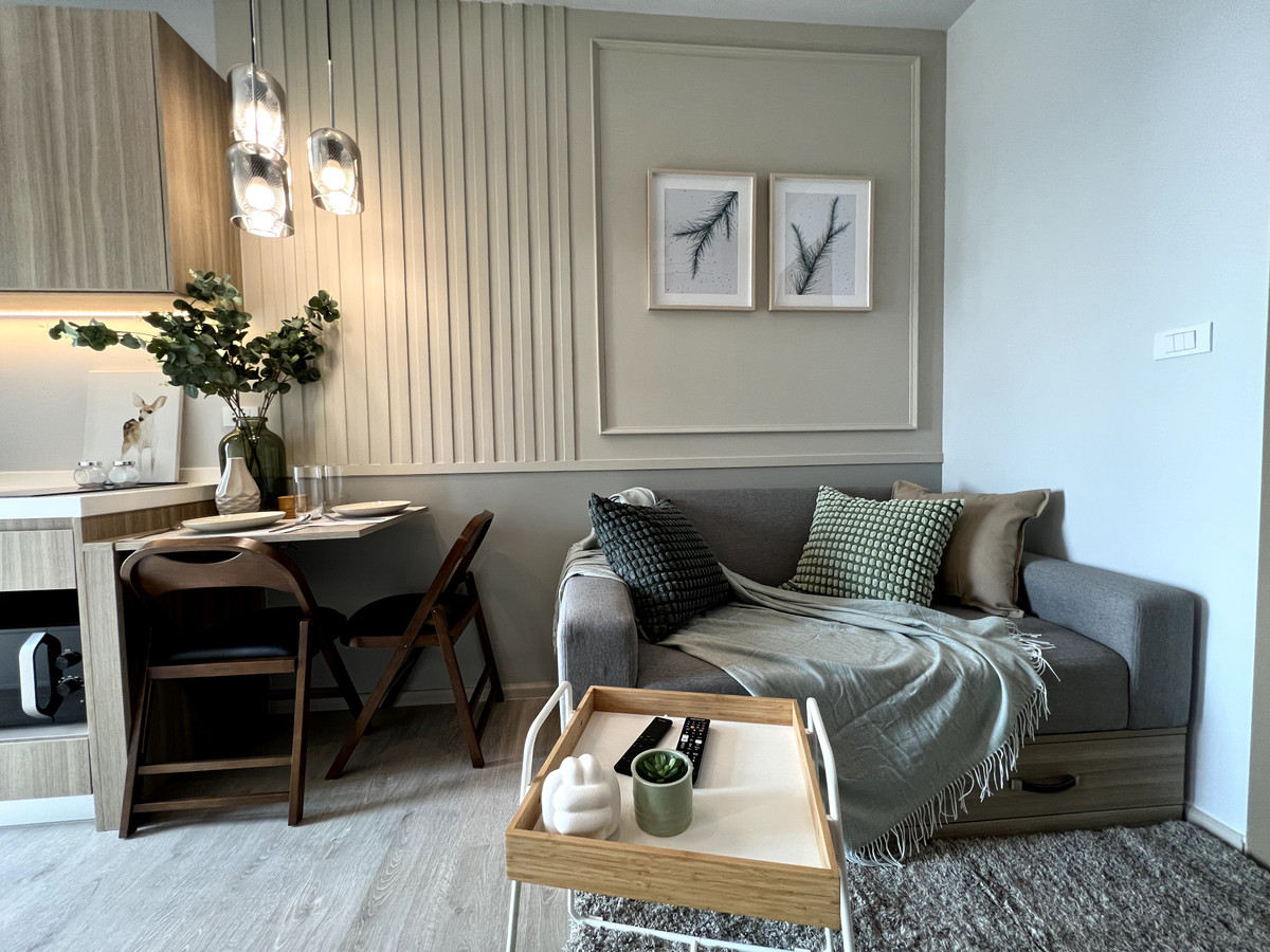 ขายคอนโดท่าพระ ตลาดพลู วุฒากาศ : ขาย คอนโด 1 นอน 1 น้ำ  เฟอร์ครบ ชั้นสูง วิวโล่ง ใกล้ BTS ตลาดพลู 