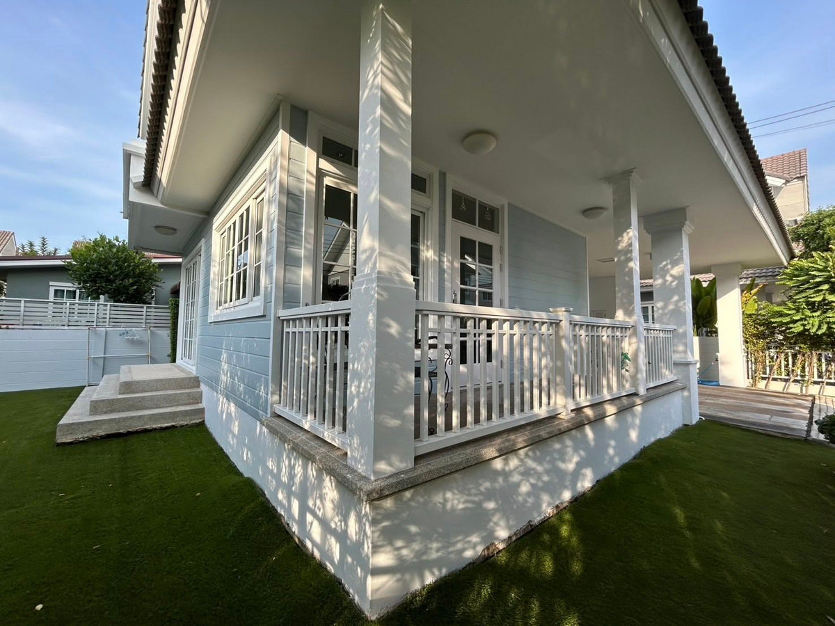 For RentHouseNawamin, Ramindra : For rent, 60 sq m, 3 bedrooms, 3 bathrooms, 2-story detached house, Burasiri, Panya Indra.