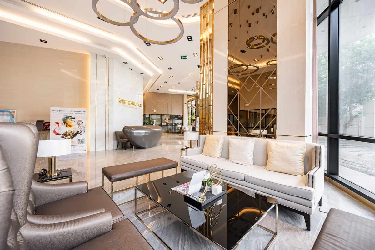 CondoSriracha Laem Chabang Ban Bueng : Condo for sale/rent, sea view + city and mountain view, high floor, KnightsBridge The Ocean Sriracha