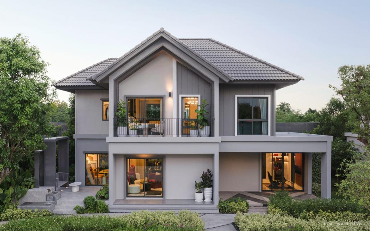 ขายบ้านปทุมธานี รังสิต ธรรมศาสตร์ : ขายบ้าน  เพฟ กาญจนาฯ - ราชพฤกษ์ คลองพระอุดม ลาดหลุมแก้ว ปทุมธานี CX-148520