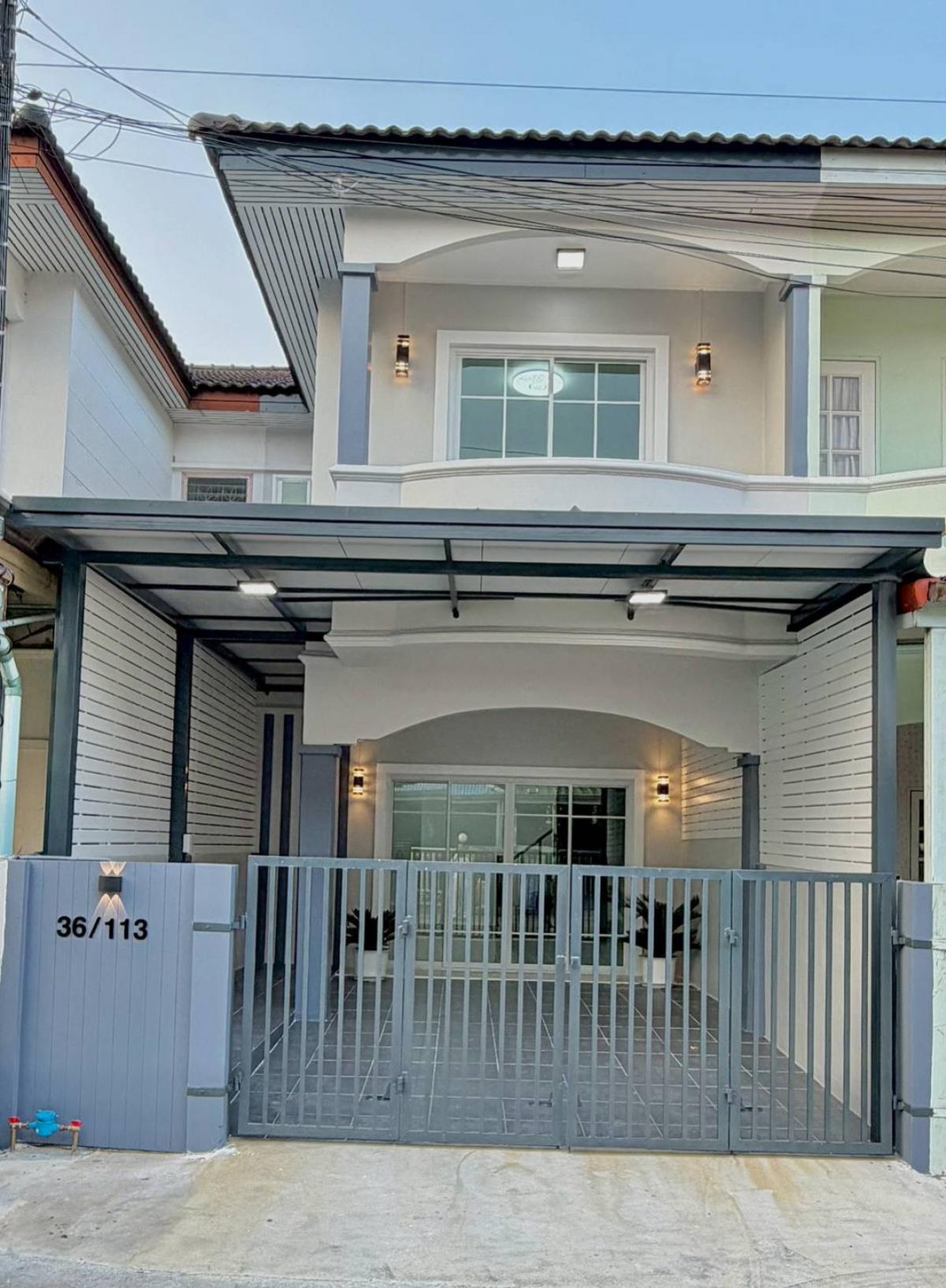 For SaleTownhomeNonthaburi, Bang Yai, Bangbuathong : For Sale Townhouse/Townhome  , Piamsuk Wat Phra Non , Bang Mae Nang , Bang Yai , Nonthaburi , CX-147003
