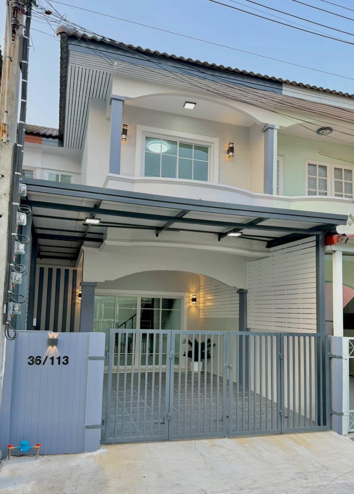 ขายทาวน์โฮมนนทบุรี บางใหญ่ บางบัวทอง : ขายทาวน์เฮ้าส์/ทาวน์โฮม  เปี่ยมสุข วัดพระนอน บางแม่นาง บางใหญ่ นนทบุรี CX-147003