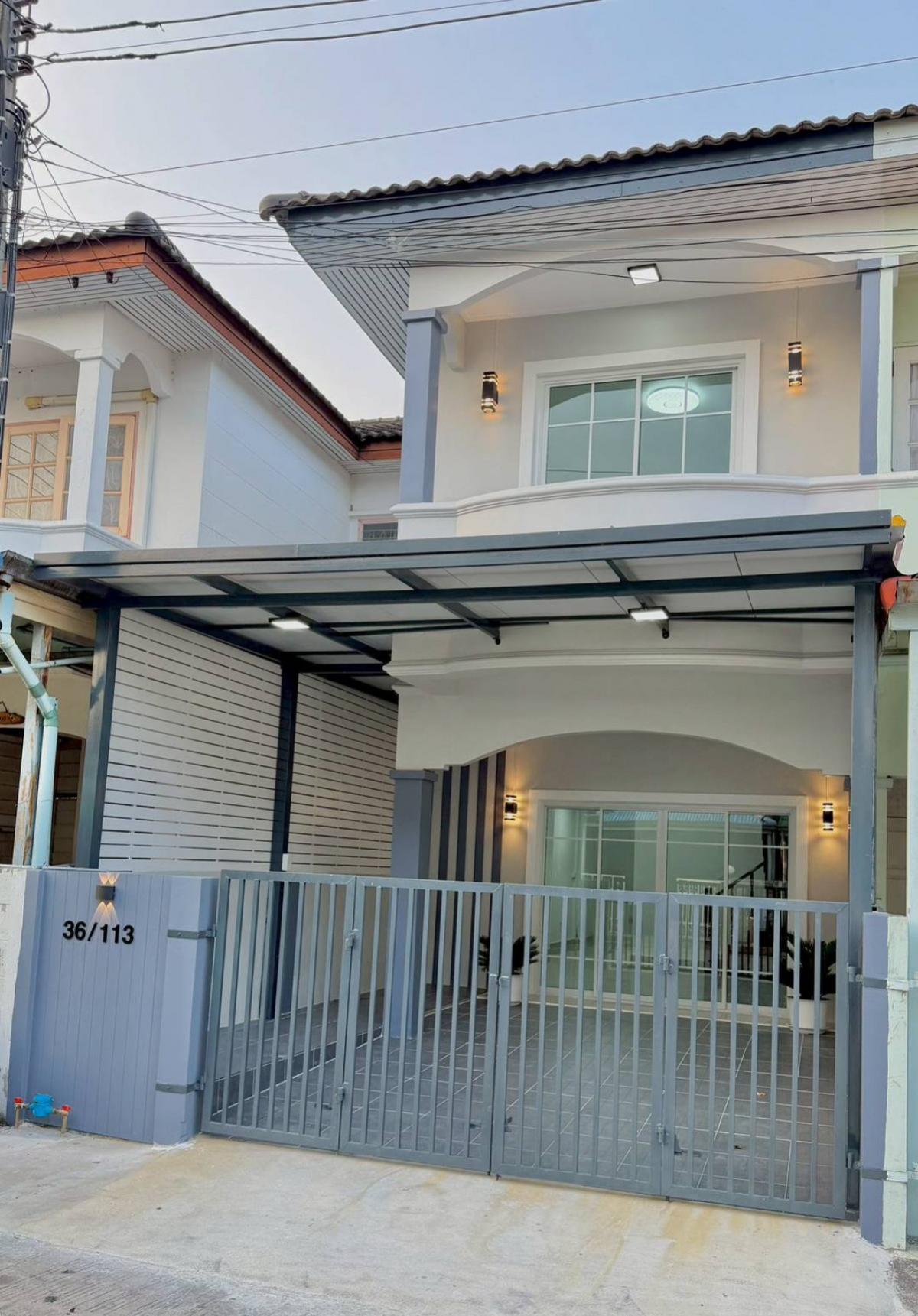 ขายทาวน์โฮมนนทบุรี บางใหญ่ บางบัวทอง : ขายทาวน์เฮ้าส์/ทาวน์โฮม  เปี่ยมสุข วัดพระนอน บางแม่นาง บางใหญ่ นนทบุรี CX-147003