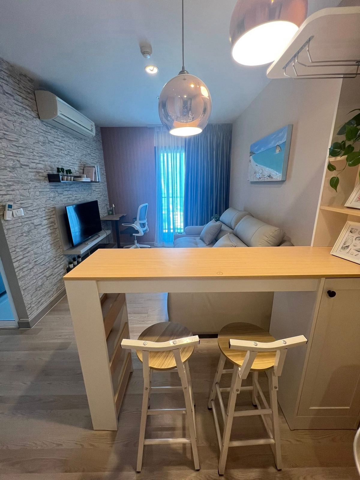 For RentCondoRatchadapisek, Huaikwang, Suttisan : 🩷🌷Centric Huaikwang🌷🩷 2 Beds 1 Bath, Rental 30,000 Baht