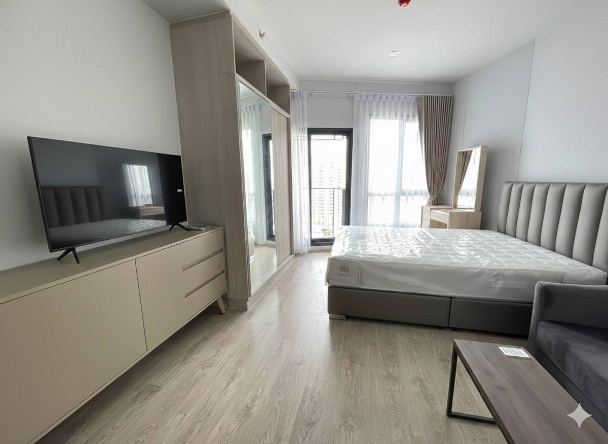 For RentCondoRama9, Petchburi, RCA : 🌳🌳For rent The Tree Phatthanakarn-Ekkamai 🌳🌳 Beautiful room, ready to move in, beautifully decorated ID LINE : @190evxg