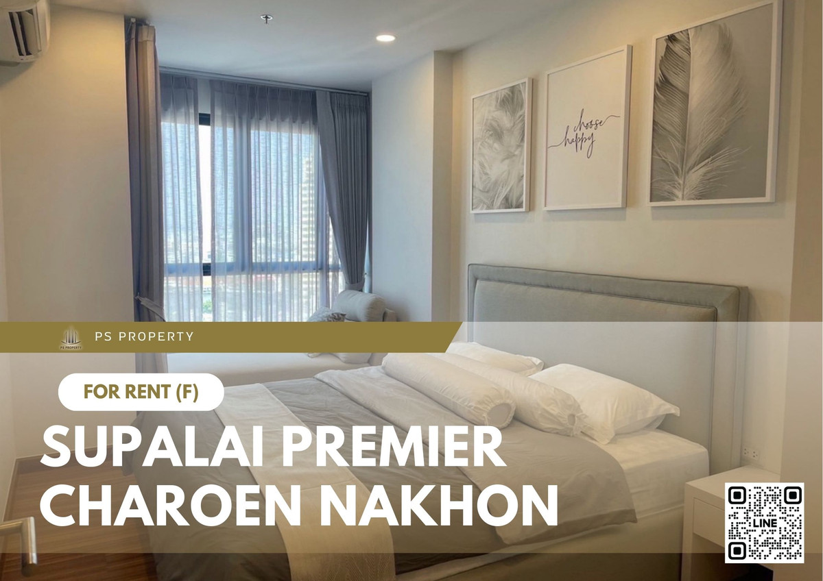 For RentCondoWongwianyai, Charoennakor : For rent 📍 Supalai Premier Charoen Nakhon 📍 Fully furnished with appliances. Near BTS Gold Line.