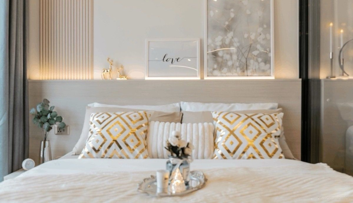 For RentCondoRama9, Petchburi, RCA : Condo for rent in NEW CBD near MRT Rama 9: One 9 Five Project: 1 bedroom, luxuriously decorated, only 350 m. to Central Rama9.