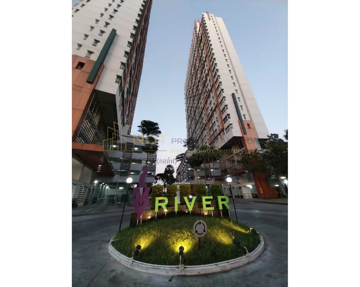 For SaleCondoRathburana, Suksawat : 🏙 Ivy River Condo | High Floor Chao Phraya River View | 35.45 sqm Fully Furnished Ready to move in! 