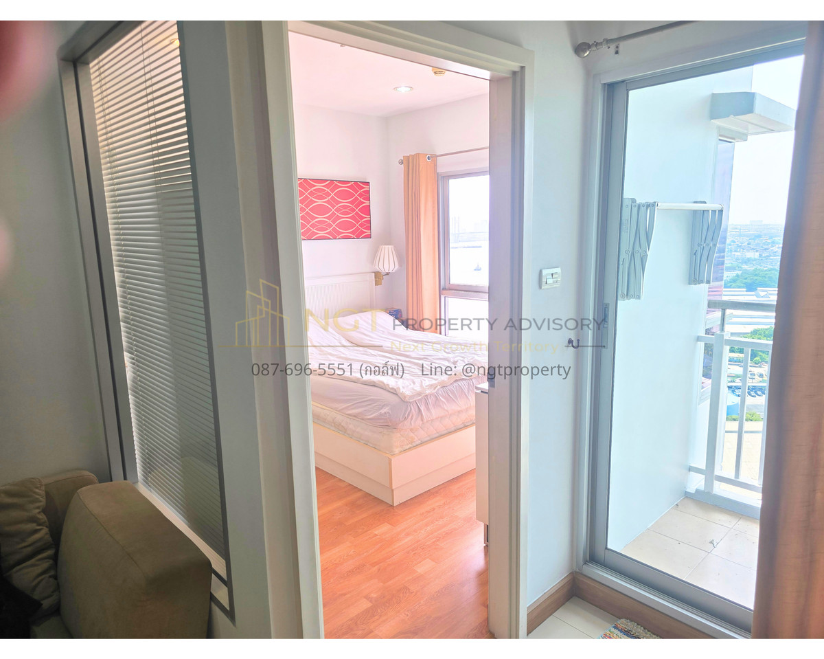 For SaleCondoRathburana, Suksawat : 🏙 Ivy River Condo | High Floor Chao Phraya River View | 35.45 sqm Fully Furnished Ready to move in! 