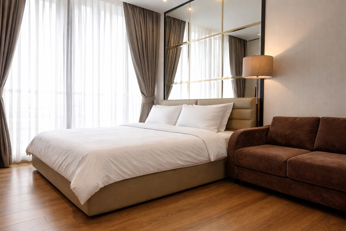 For RentCondoSukhumvit, Asoke, Thonglor : For rent, Park Origin Phromphong, high floor, city view, very beautiful room, very good price.