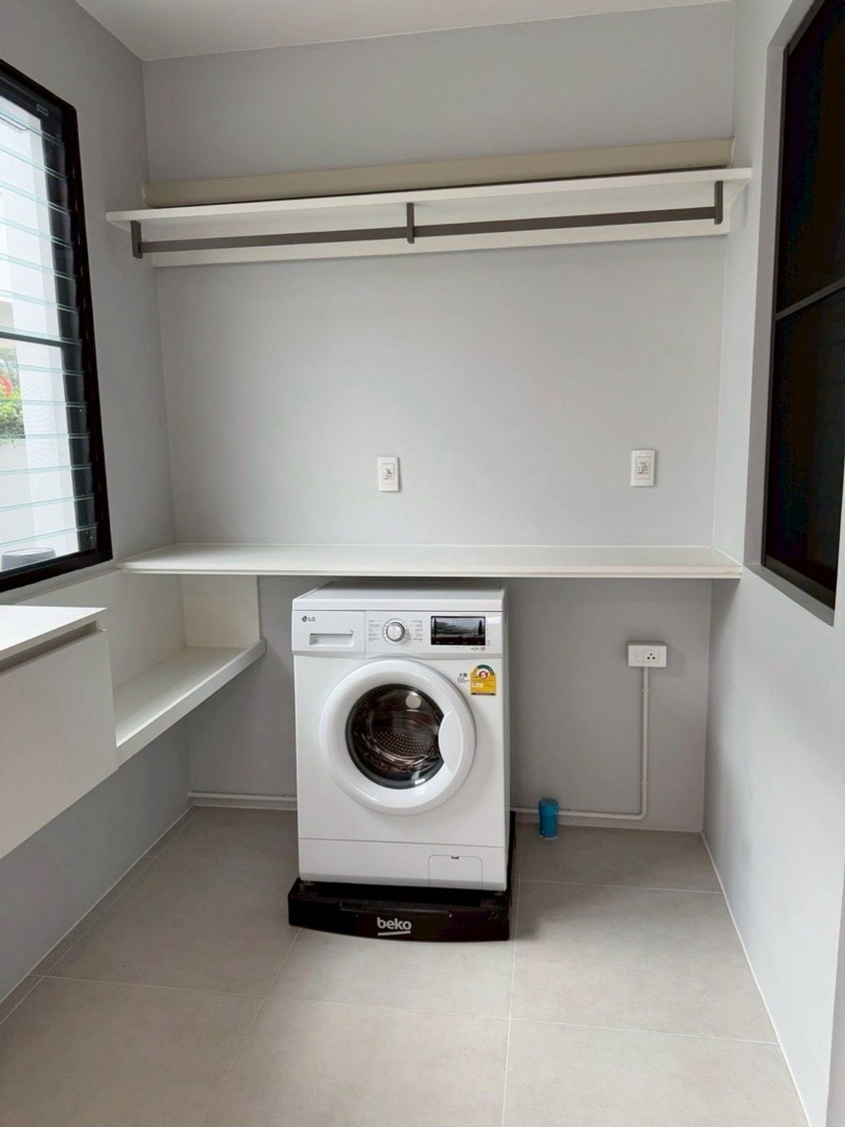 For RentHousePattanakan, Srinakarin : Luxury house for rent, Nantawan Rama 9 - Krungthep Kreetha New Road, 5 bedrooms, 6 bathrooms, near the expressway (Luxury House for Rent – ​​Nantawan Rama 9 (Krungthep Kreetha New Road)