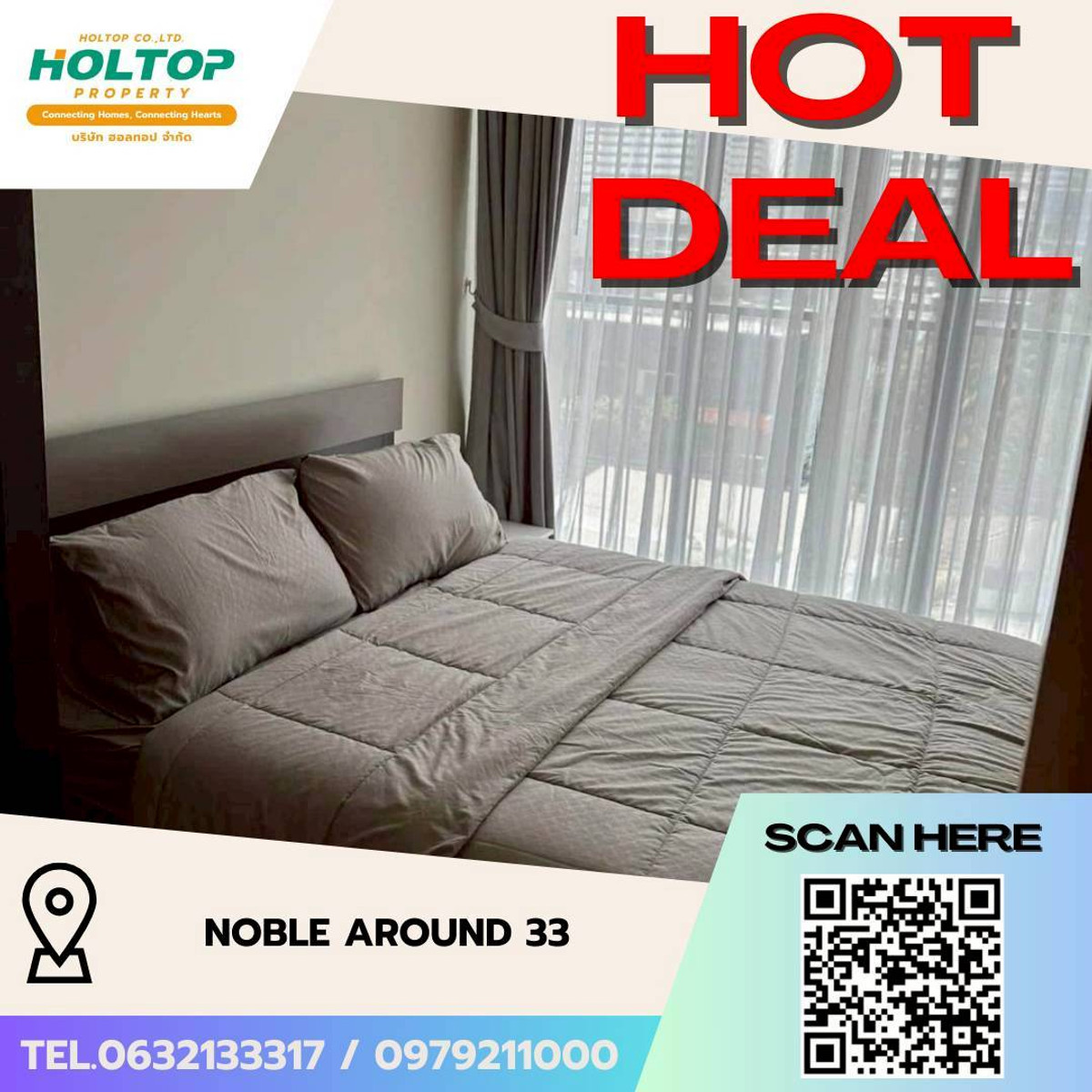 For RentCondoSukhumvit, Asoke, Thonglor : #L106 🎉 170369  Condo for rent Noble Around 33  