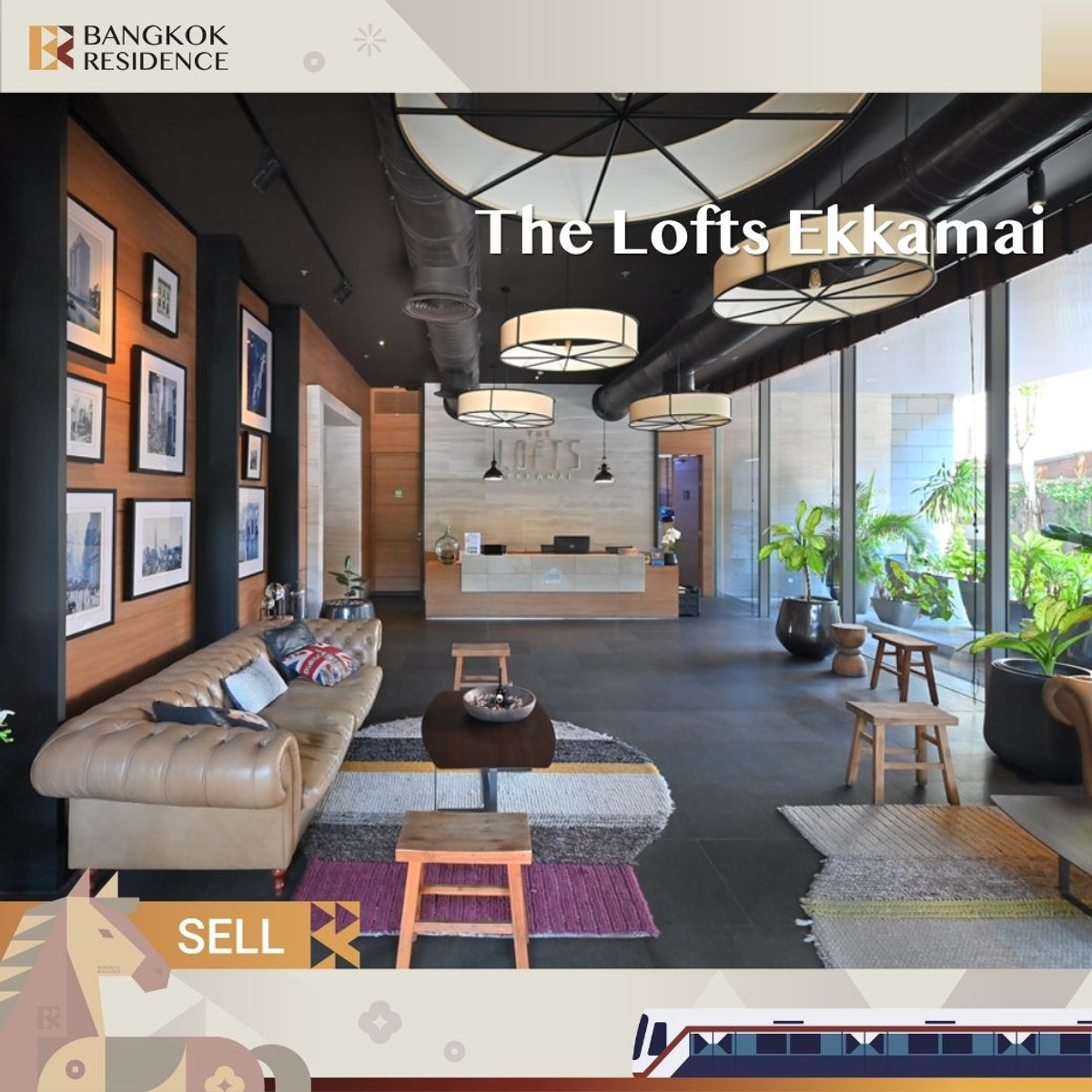 For SaleCondoSukhumvit, Asoke, Thonglor : 🔥 Hot Unit! Clear View Room Below Market Price - The Lofts Ekkamai near BTS Ekkamai