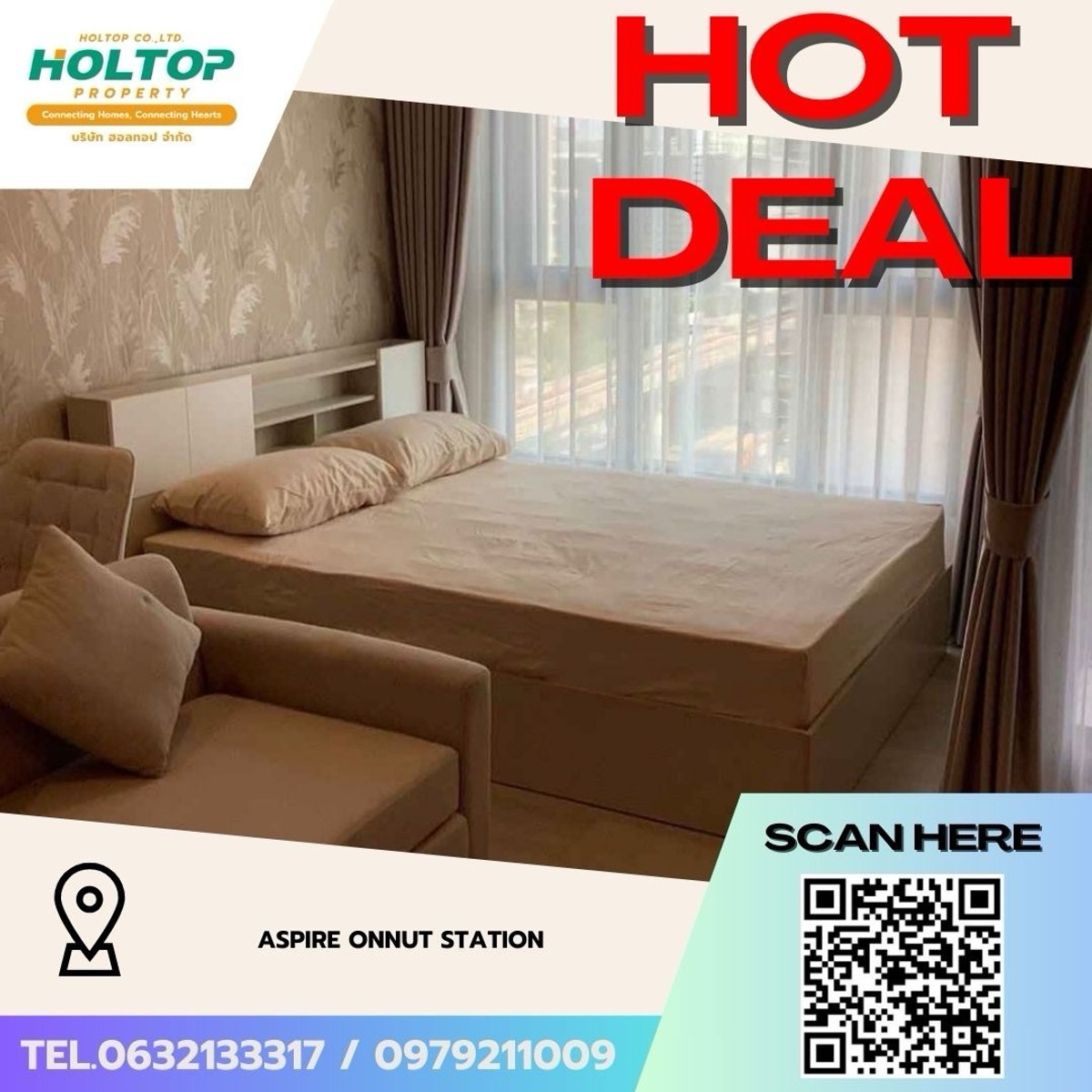 For RentCondoOnnut, Udomsuk : #Z5035💥 170369 🔥Condo for rent Aspire Onnut Station