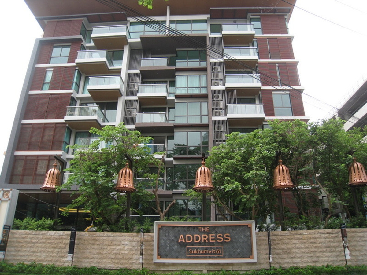 ให้เช่าคอนโดสุขุมวิท อโศก ทองหล่อ : ให้เช่าคอนโดโลว์ไรส์ the Address sukhumvit 61 (S03-2265)
