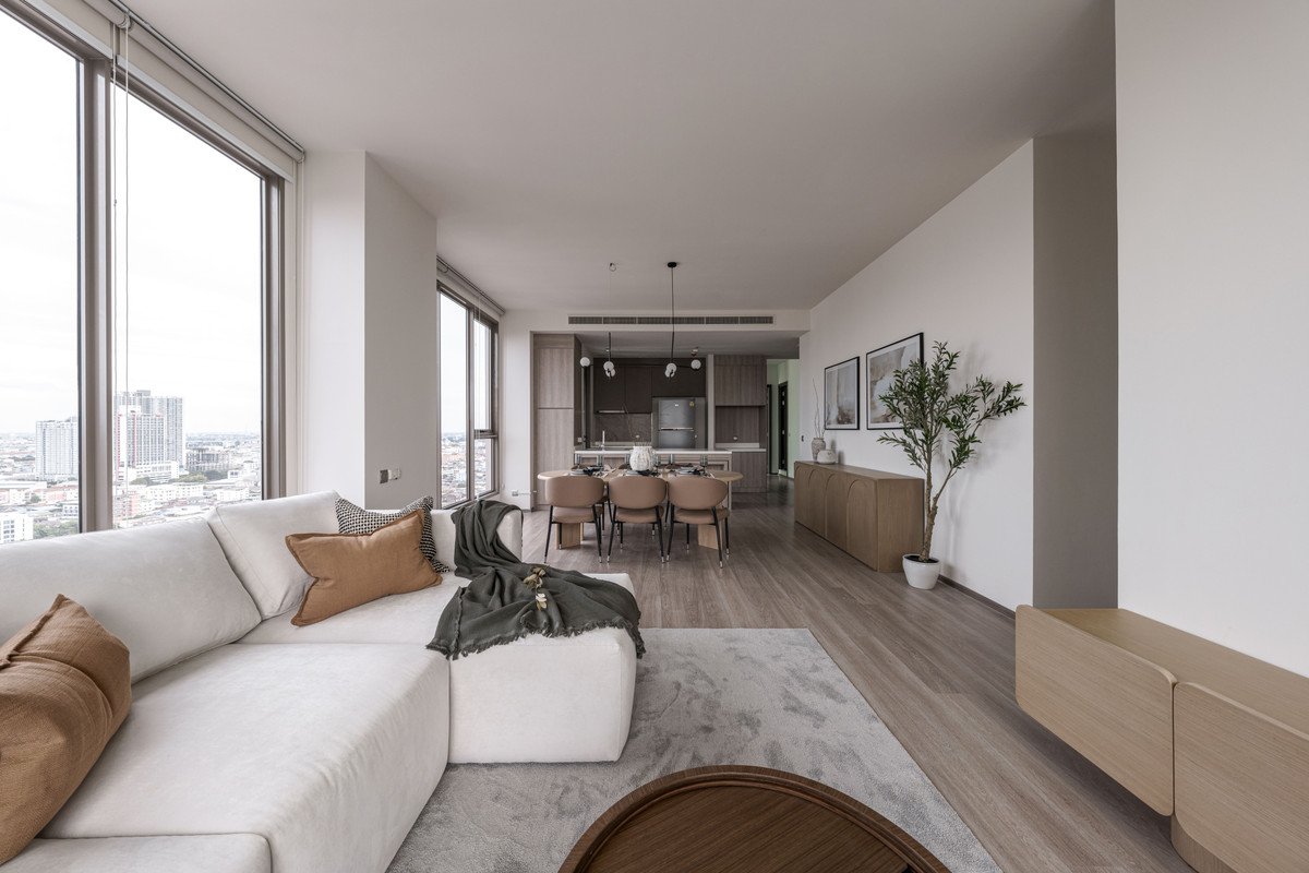 For RentCondoSathorn, Narathiwat : For Rent: 3 plus 1BR River View at Rhythm Charoenkrung Pavilion