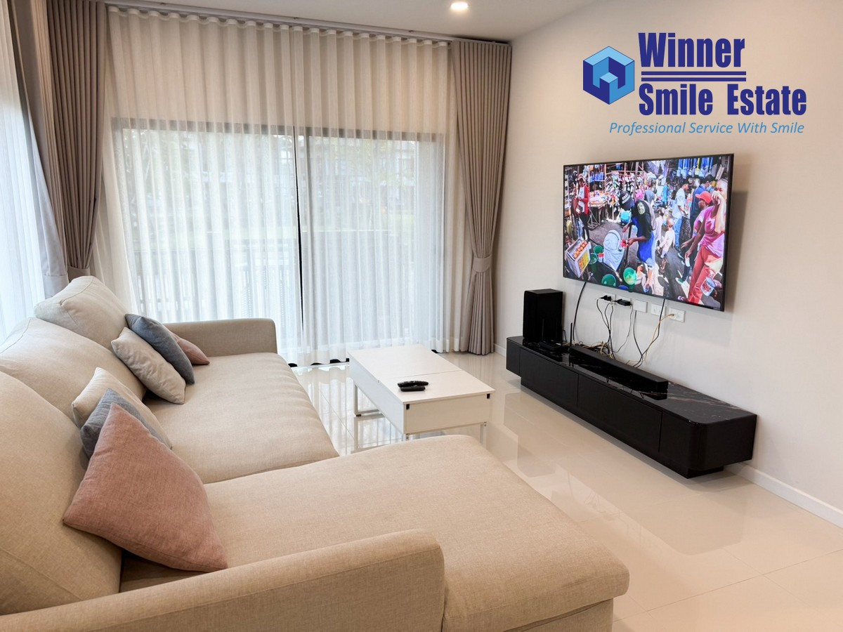 For RentHouseBangna, Bearing, Lasalle : Single house for rent at Britania Bangna - Srivaree, Soi Wat Srivarin Noi, near Mega Bangna. Beautiful house, fully furnished