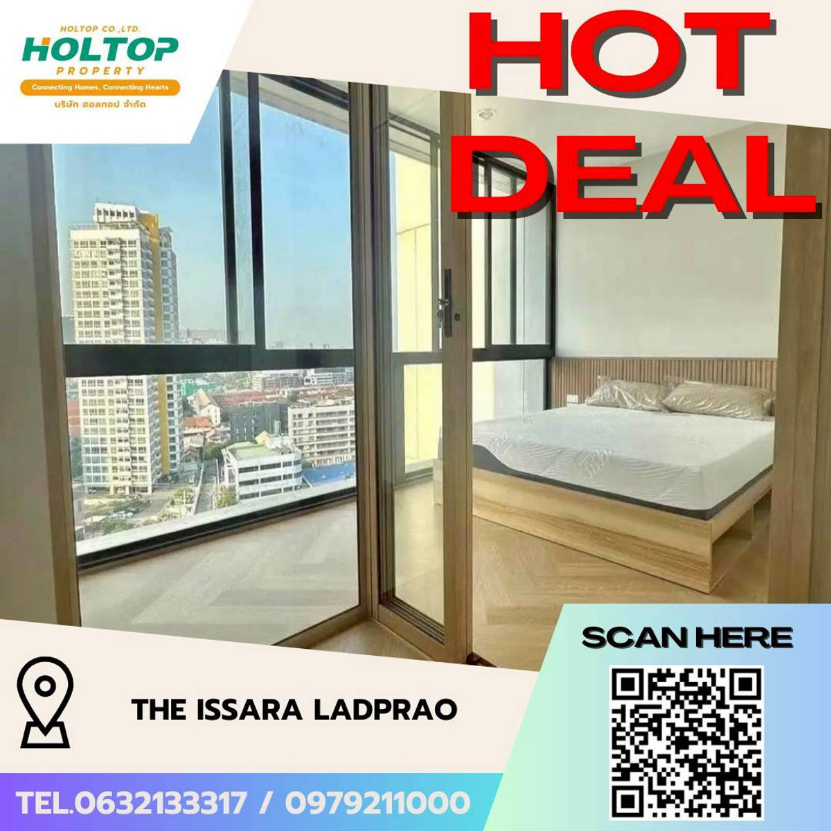 For RentCondoLadprao, Central Ladprao : #L111🎉170369 Condo for rent The Issara Ladprao