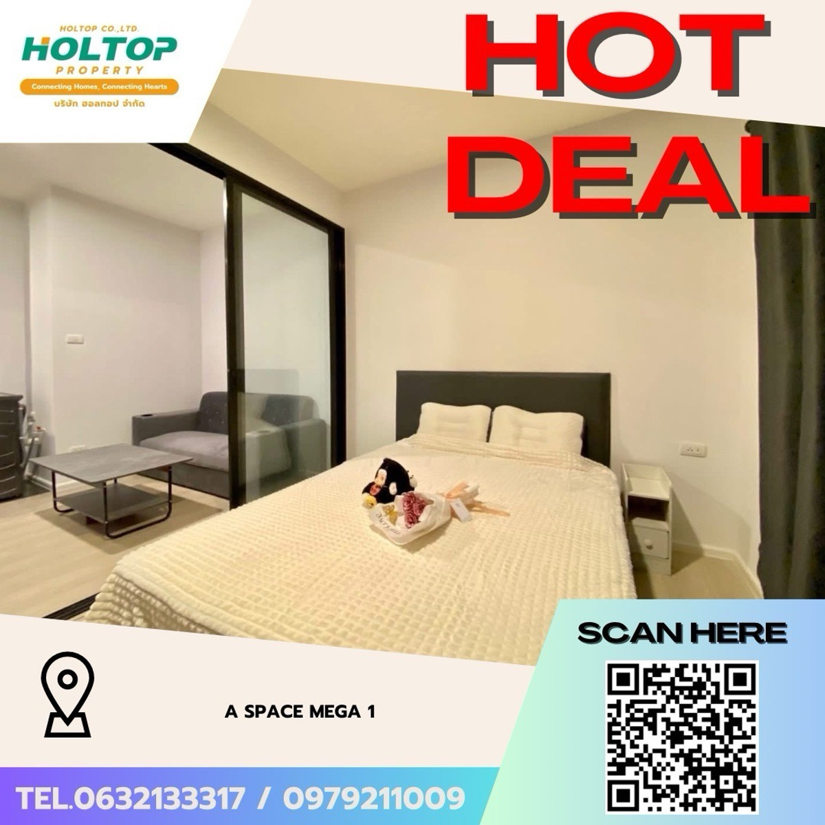 For RentCondoBangna, Bearing, Lasalle : #Z5034💥 170369 🔥Condo for rent A Space Mega 1
