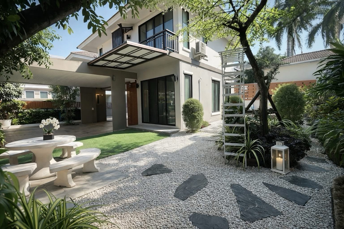 บ้านปทุมธานี รังสิต ธรรมศาสตร์ : 🏡 ขาย / ให้เช่าบ้านเดี่ยว สไตล์โมเดิร์น – หมู่บ้านสัมมากร รังสิต คลอง 7 บ้านสวยตกแต่งครบ พร้อมเข้าอยู่ บรรยากาศเงียบสงบ เป็นส่วนตัว