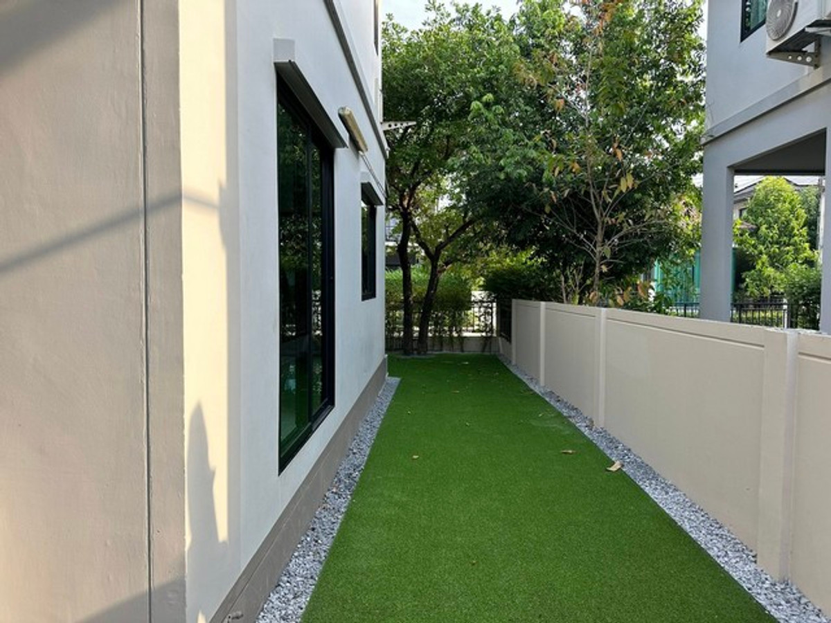 For RentHousePathum Thani,Rangsit, Thammasat : HR3322 Single house for rent, PAVE Rangsit project (Khlong 4) – beautiful house, new condition, with furniture/new appliances.