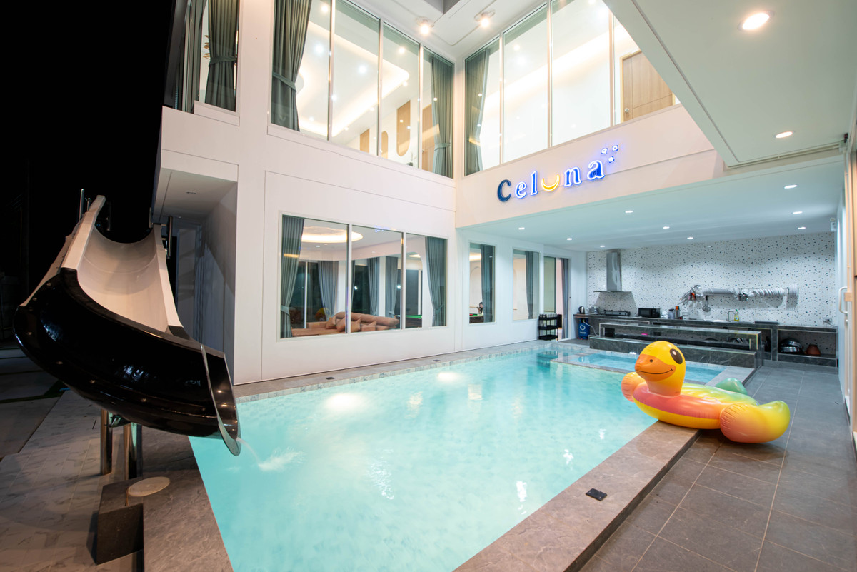 For SaleHousePattaya, Bangsaen, Chonburi : Detached House Celuna Pool Villa Na Jomtien / 6 Bedrooms (FOR SALE) AM086