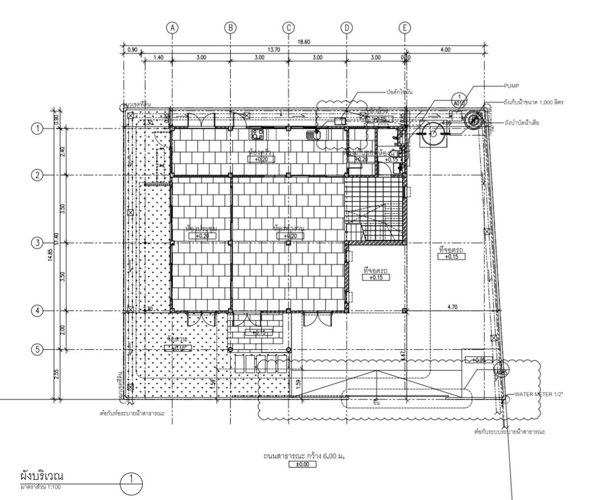 For RentHouseChokchai 4, Ladprao 71, Ladprao 48, : HR3327 Home Office for rent, completely renovated, Chokchai 4, wide area 70 sq m, parking for up to 7 cars, company registration possible.