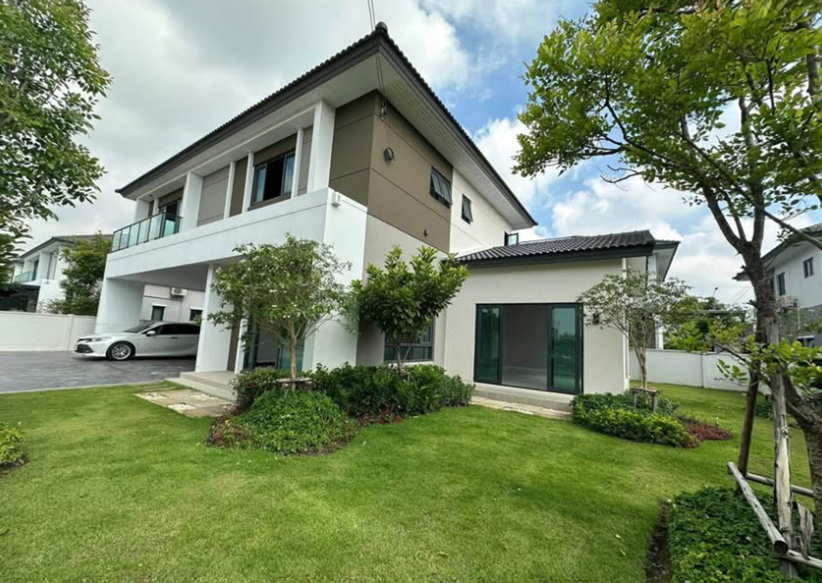 For RentHouseEakachai, Bang Bon : Luxurious detached house for rent, Centro Bang Bon, fully furnished, near Central Rama 2.