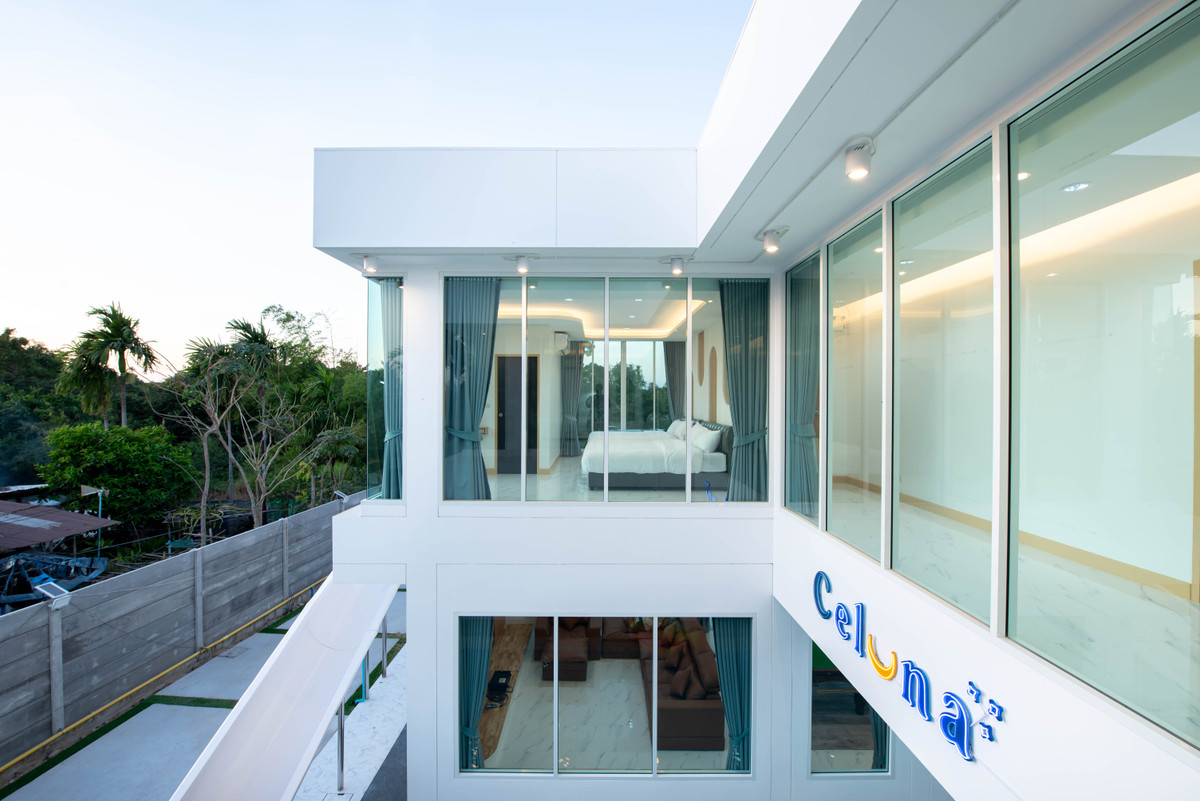 For SaleHousePattaya, Bangsaen, Chonburi : Detached House Celuna Pool Villa Na Jomtien / 6 Bedrooms (FOR SALE) AM086