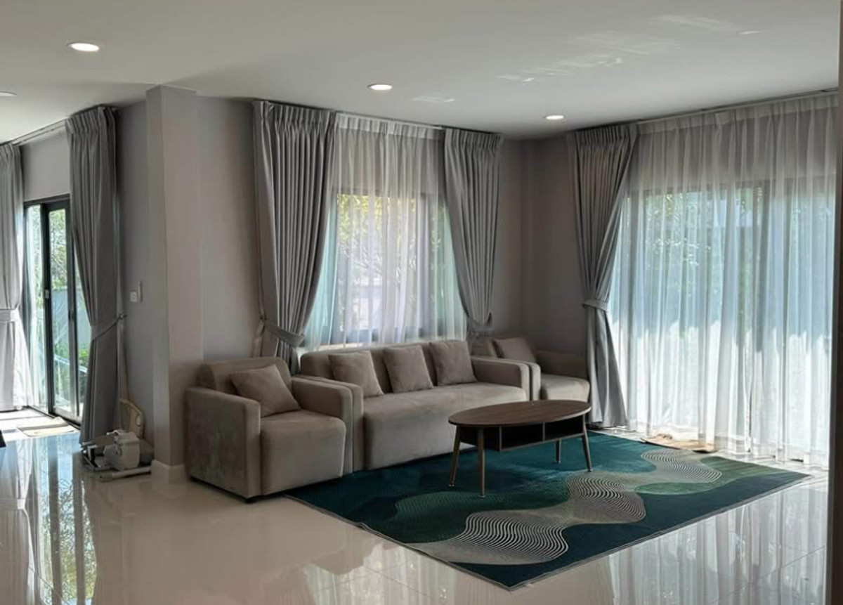 For RentHouseEakachai, Bang Bon : Luxurious detached house for rent, Centro Bang Bon, fully furnished, near Central Rama 2.