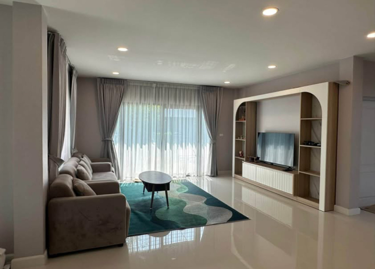 For RentHouseEakachai, Bang Bon : Luxurious detached house for rent, Centro Bang Bon, fully furnished, near Central Rama 2.