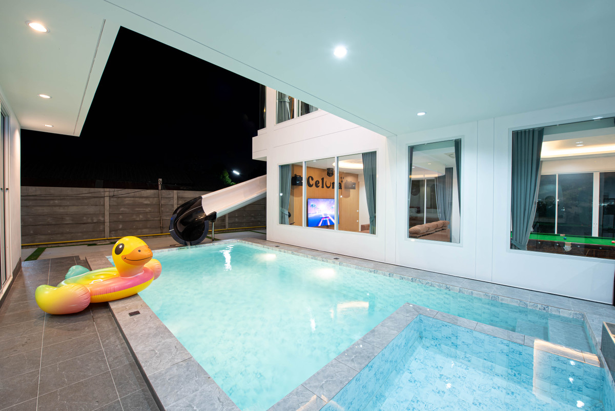 For SaleHousePattaya, Bangsaen, Chonburi : Detached House Celuna Pool Villa Na Jomtien / 6 Bedrooms (FOR SALE) AM086