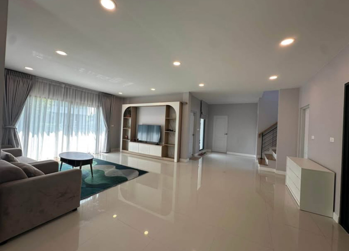 For RentHouseEakachai, Bang Bon : Luxurious detached house for rent, Centro Bang Bon, fully furnished, near Central Rama 2.