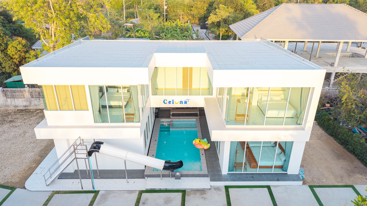 For SaleHousePattaya, Bangsaen, Chonburi : Detached House Celuna Pool Villa Na Jomtien / 6 Bedrooms (FOR SALE) AM086