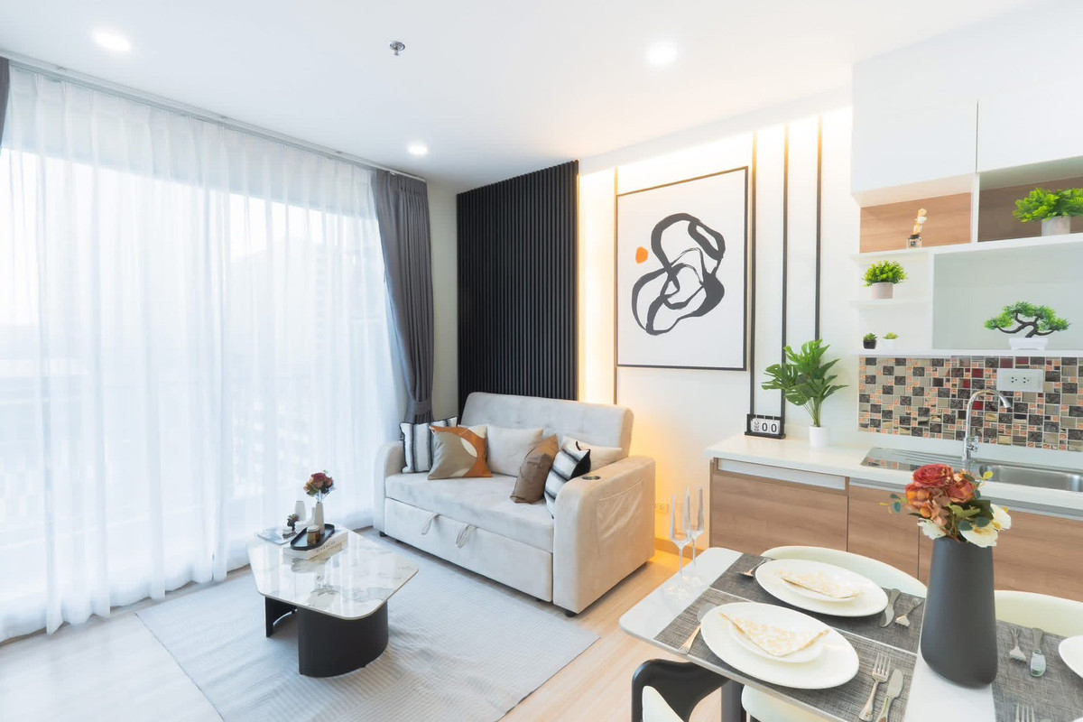 For SaleCondoRattanathibet, Sanambinna : Condo Rattanathibet - #Khae Rai || ✨Large room 30 sq m. || 🚝 Walk 300 meters to #MRT Bang Kraso ||💵 Installments only 30 baht.