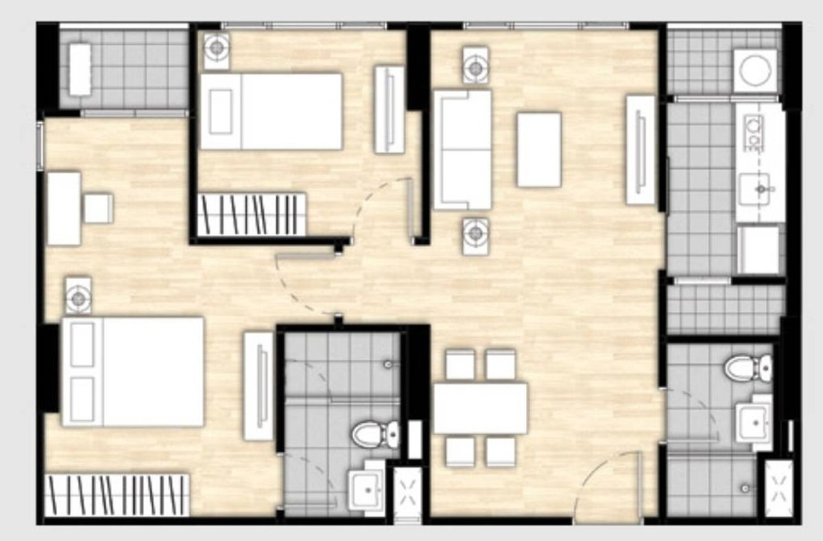 For SaleCondoWongwianyai, Charoennakor : Hive Taksin / 2 Bedrooma (FOR SALE), Hive Taksin / 2 Bedroom (For Sale) PT095
