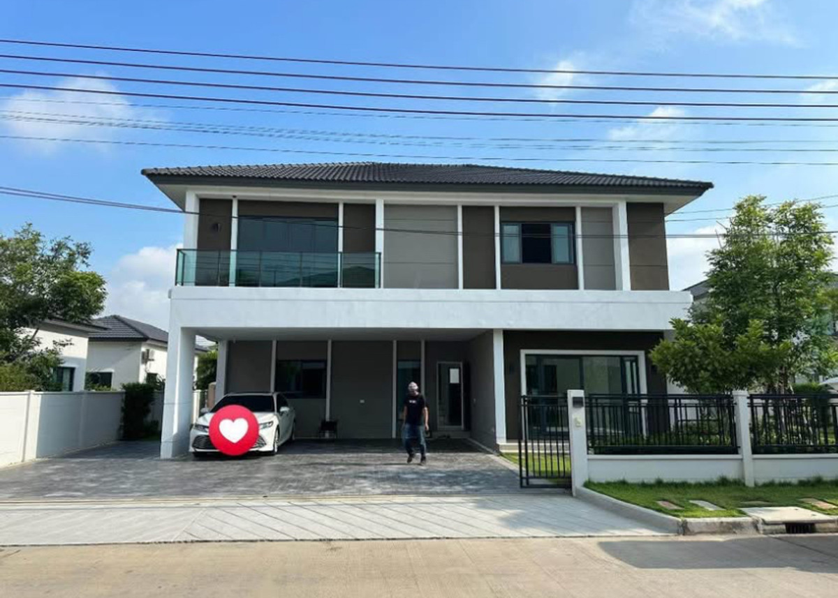 For RentHouseEakachai, Bang Bon : Luxurious detached house for rent, Centro Bang Bon, fully furnished, near Central Rama 2.