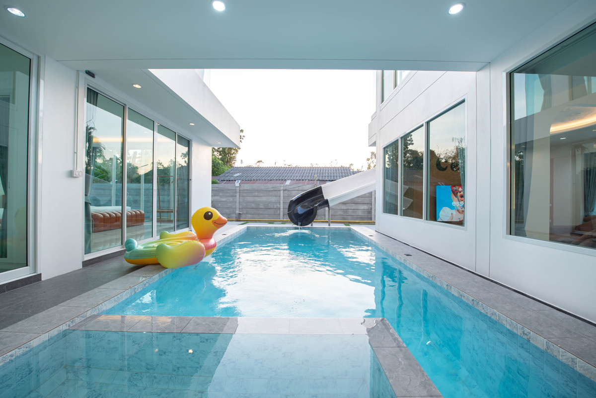 For SaleHousePattaya, Bangsaen, Chonburi : Detached House Celuna Pool Villa Na Jomtien / 6 Bedrooms (FOR SALE) AM086