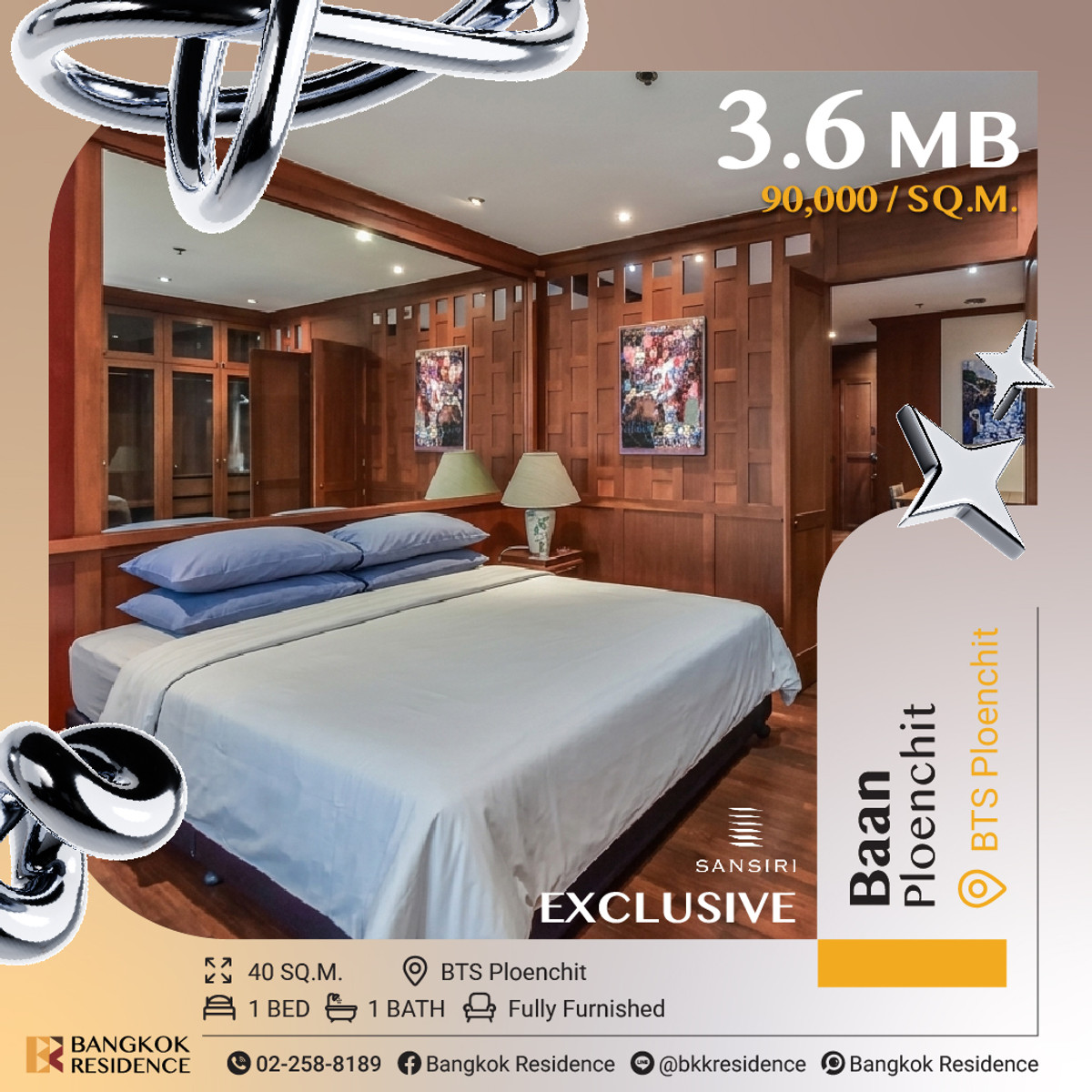 For SaleCondoWitthayu, Chidlom, Langsuan, Ploenchit : 🏙 Prime CBD Living at Baan Ploenchit near Bts Phloen Chit