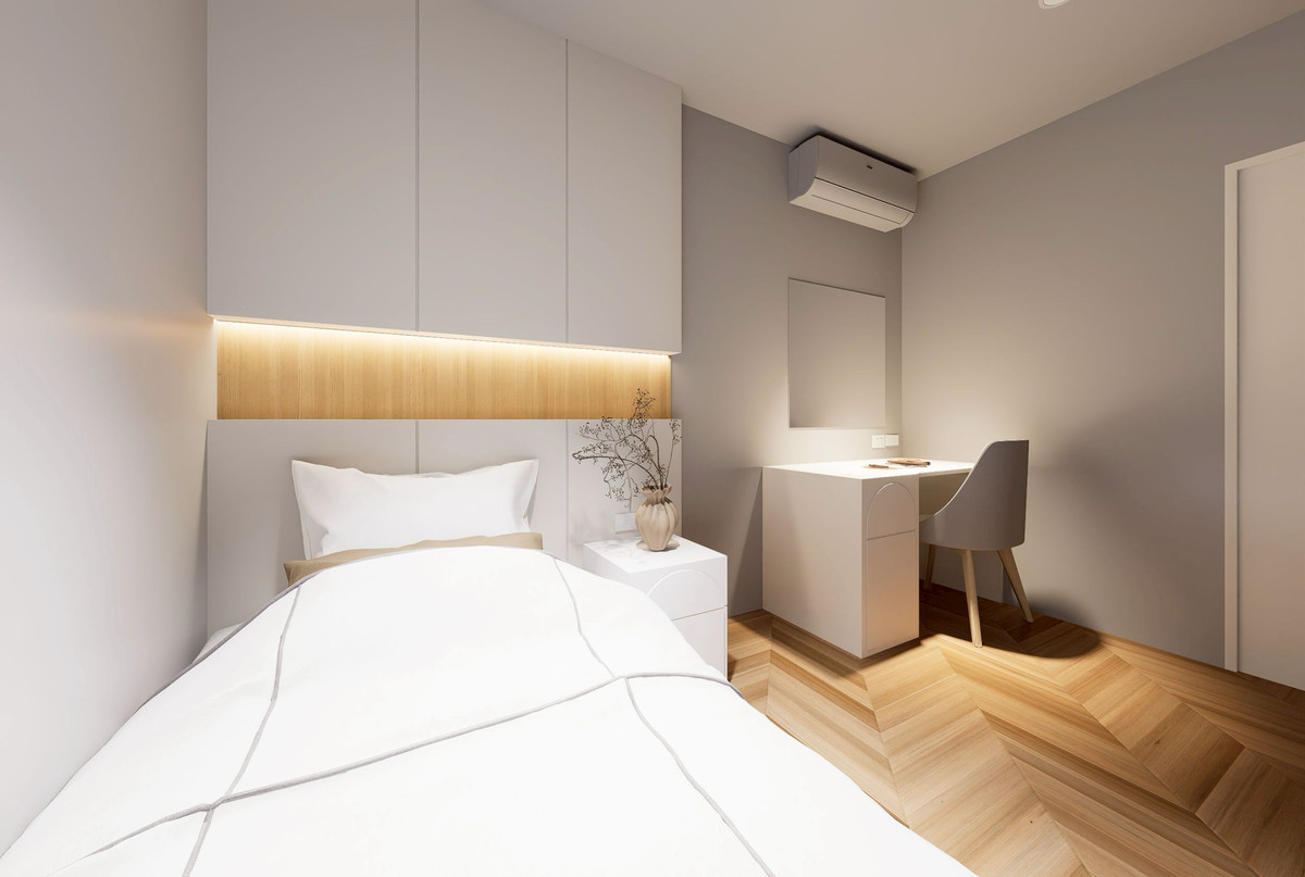 For SaleCondoPattanakan, Srinakarin : Introducing a new model, size 67 sq m, close to the BTS only 150 meters, 2 bedroom, 1 bathroom condo.