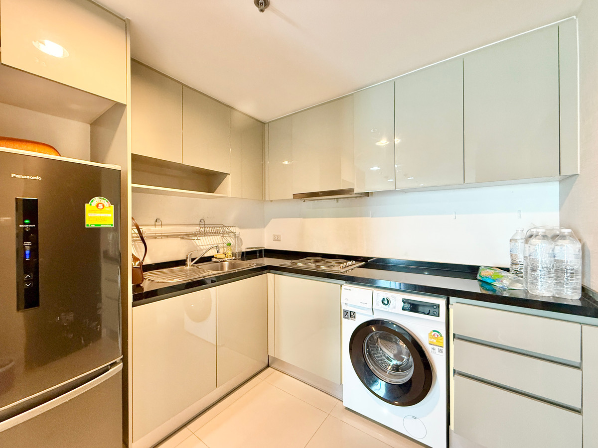 For RentCondoRama9, Petchburi, RCA : Cheap for rent 📌 Belle Grand rama 9, size 58 sq m, 2 bedrooms, 1 bathroom, 27,000 baht, beautiful room, high floor, Call 092-2462653 Donut